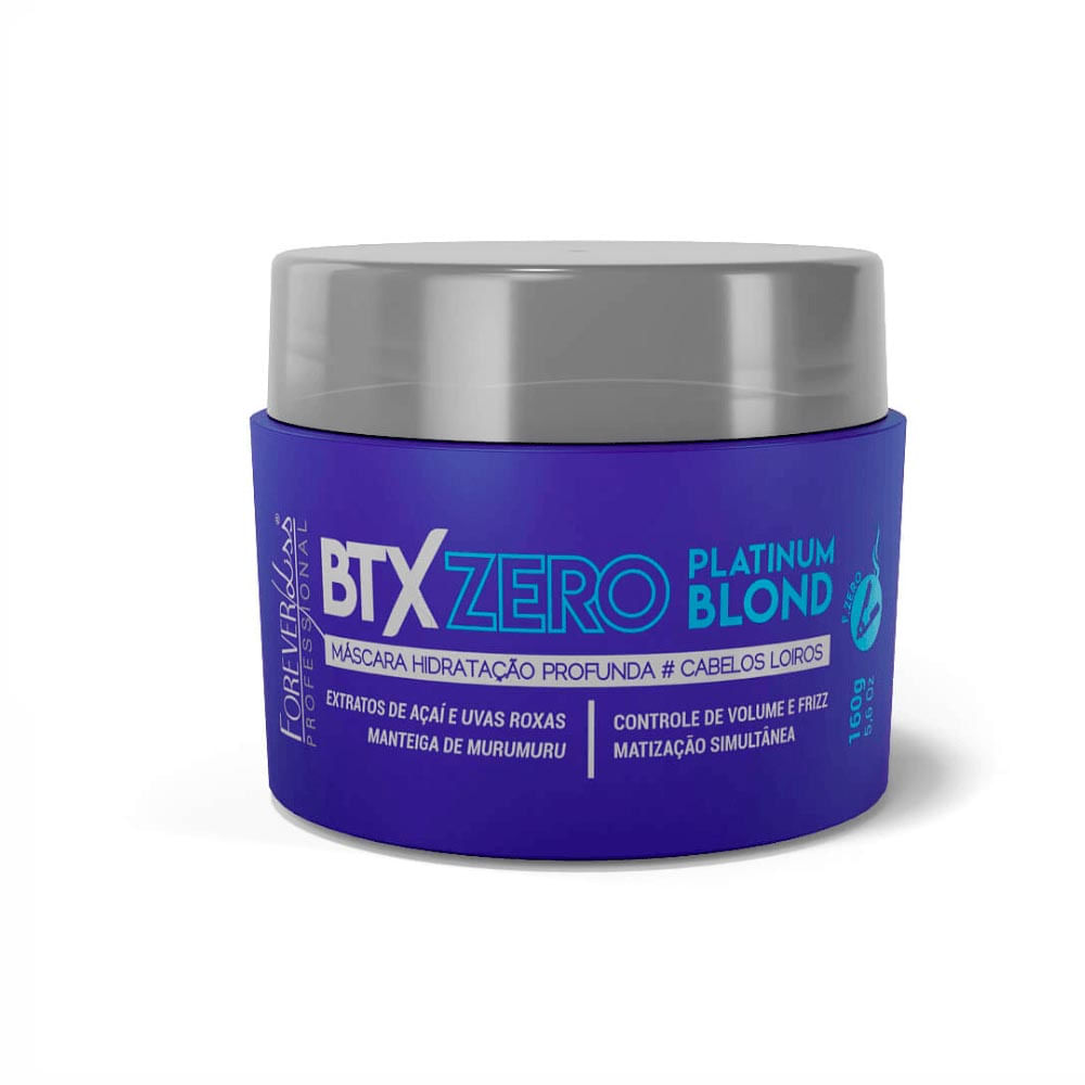 Máscara Forever Liss Volume Zero Matizador Platinum Blond 160g
