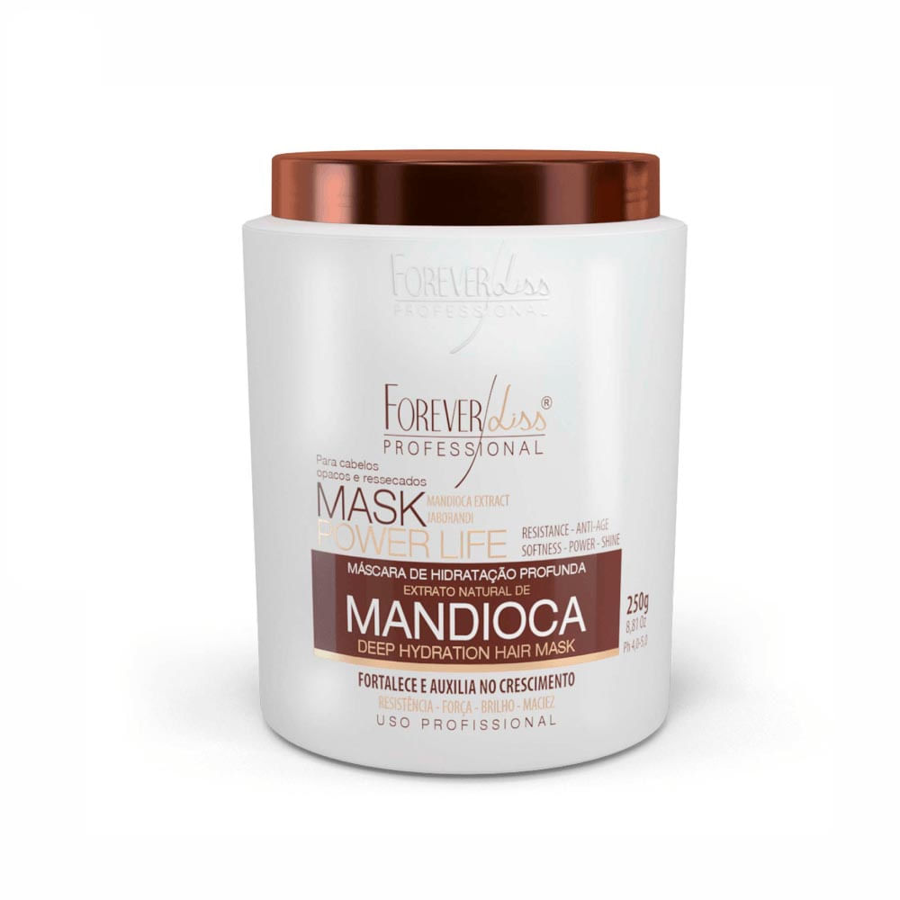 Máscara Forever Liss Hidratante De Mandioca Power Life 950g