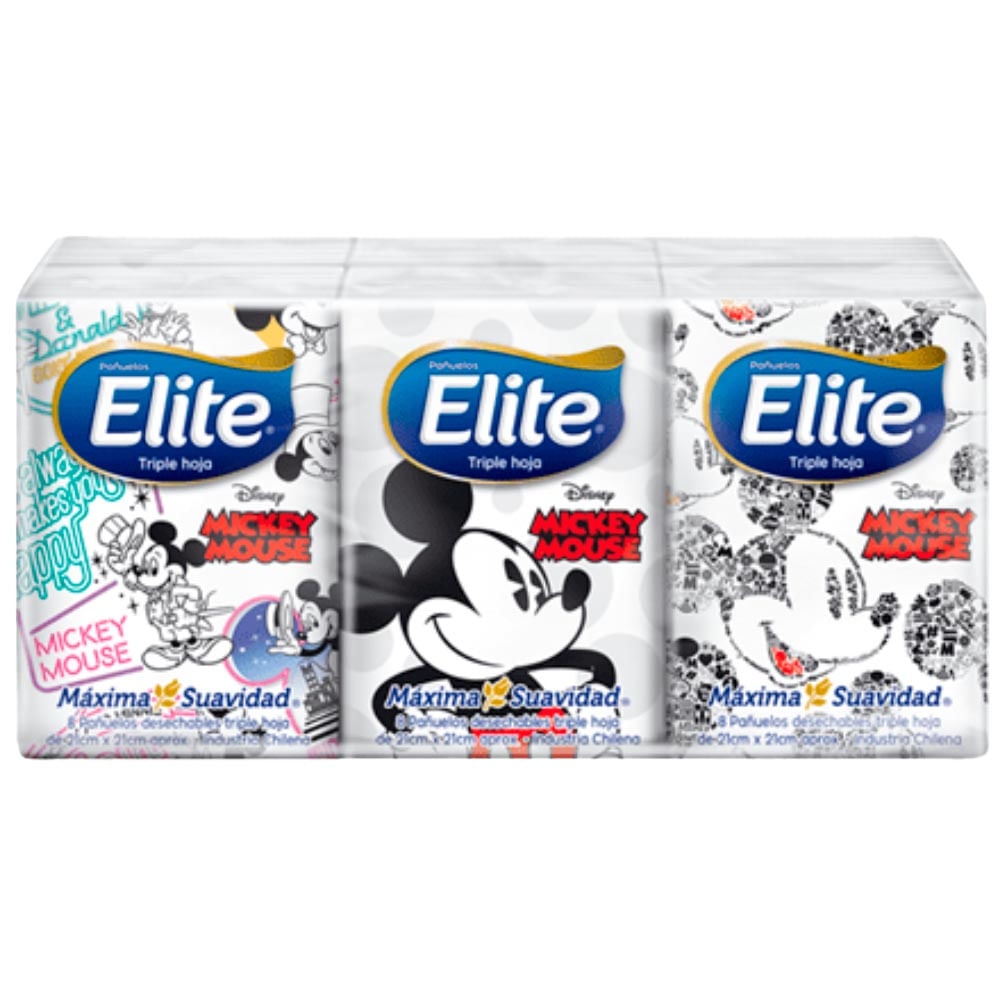 Lenço De Papel Elite Disney 6X8 Folhas Triplas