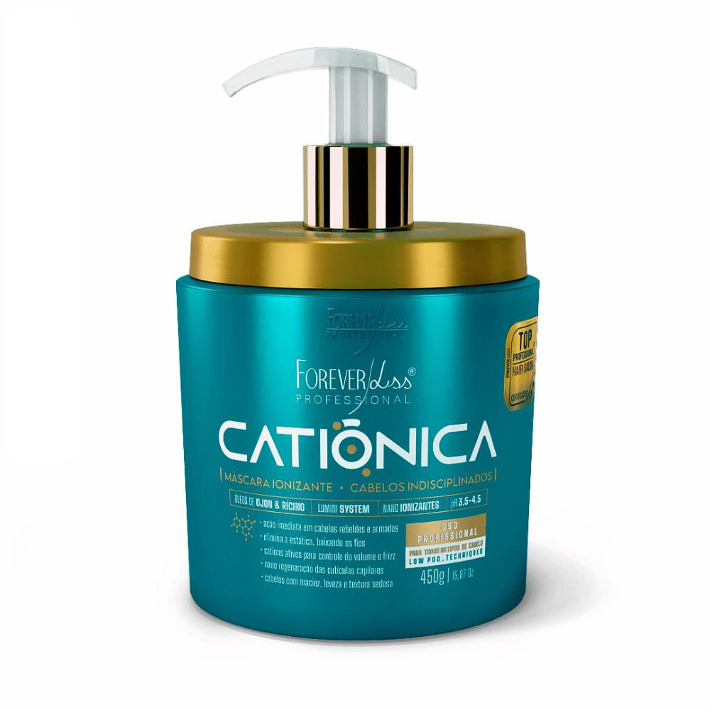 Máscara Capilar Forever Liss Catiônica Anti-Frizz 450g