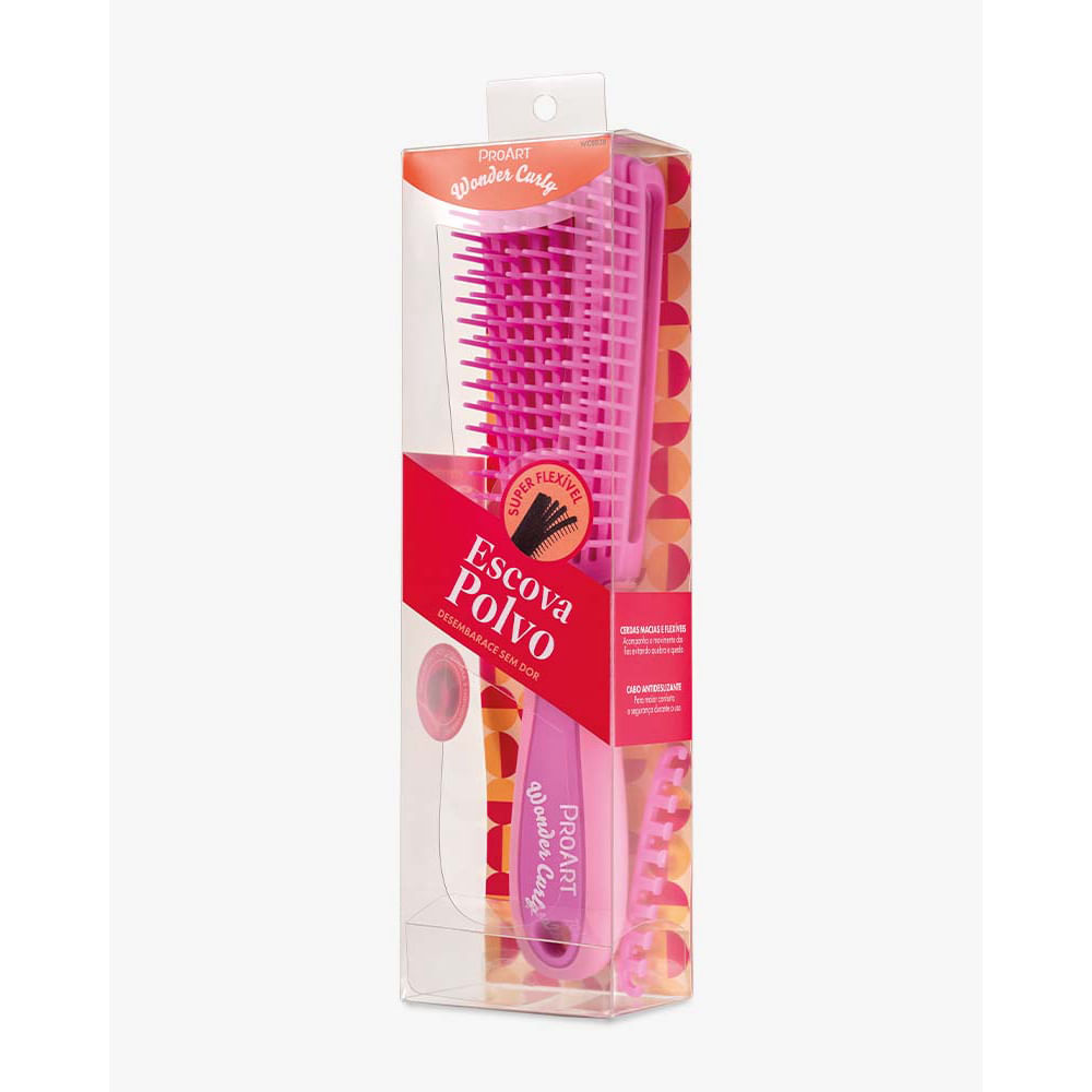 Escova Polvo Desembaraçante ProArt Rosa