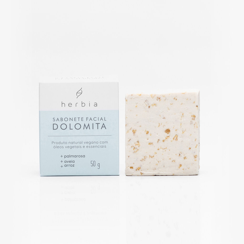 Sabonete Facial Esfoliante Dolomita Herbia 50g