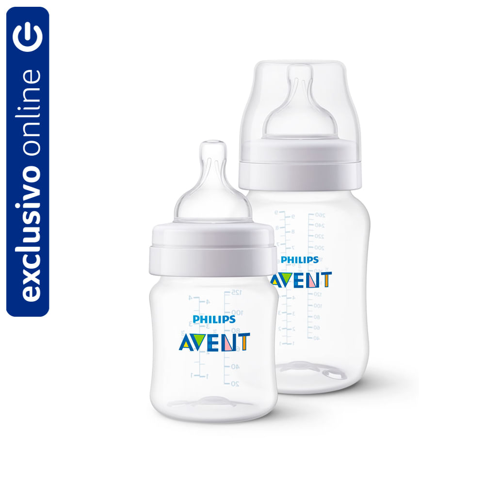 Mamadeira Classic Cristal Philips Avent 125ml + 260ml