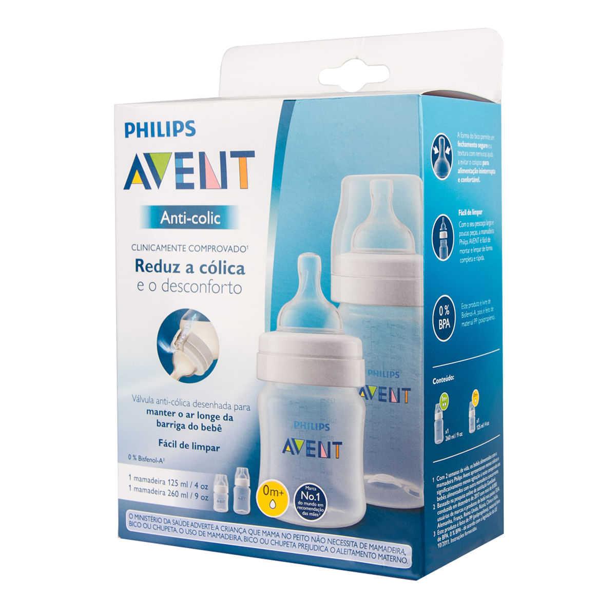 Mamadeira Classic Cristal Philips Avent 125ml + 260ml