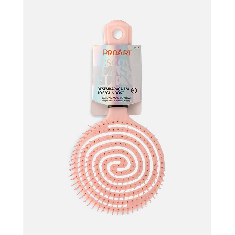 Escova Redonda Easy Flexi ProArt Rosa