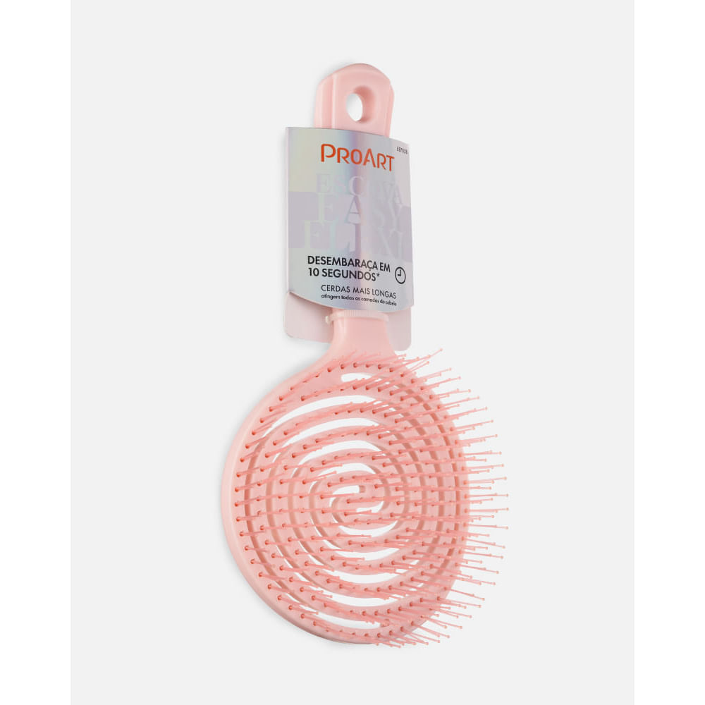 Escova Redonda Easy Flexi ProArt Rosa