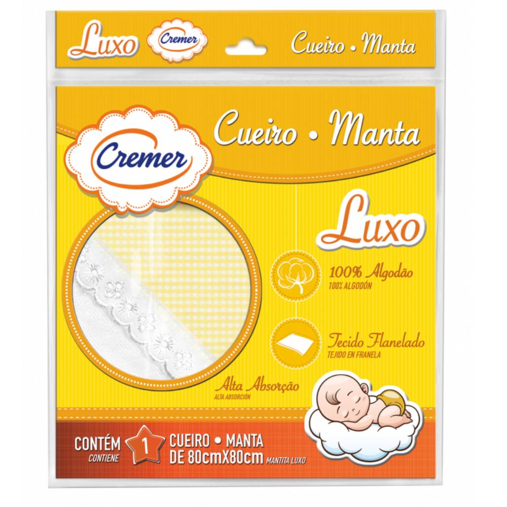 Cueiro de Luxo Neutro Branco Cremer