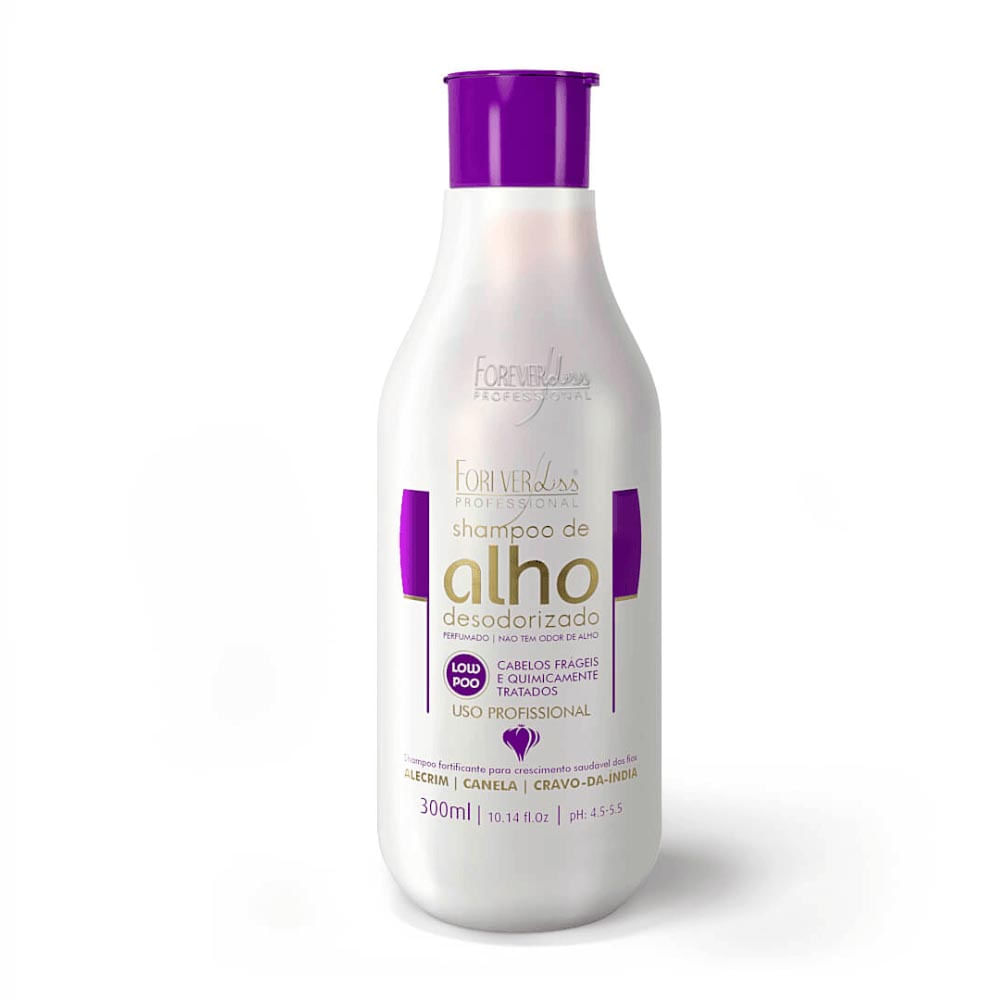 Shampoo De Alho Forever Liss Fortificante 300Ml