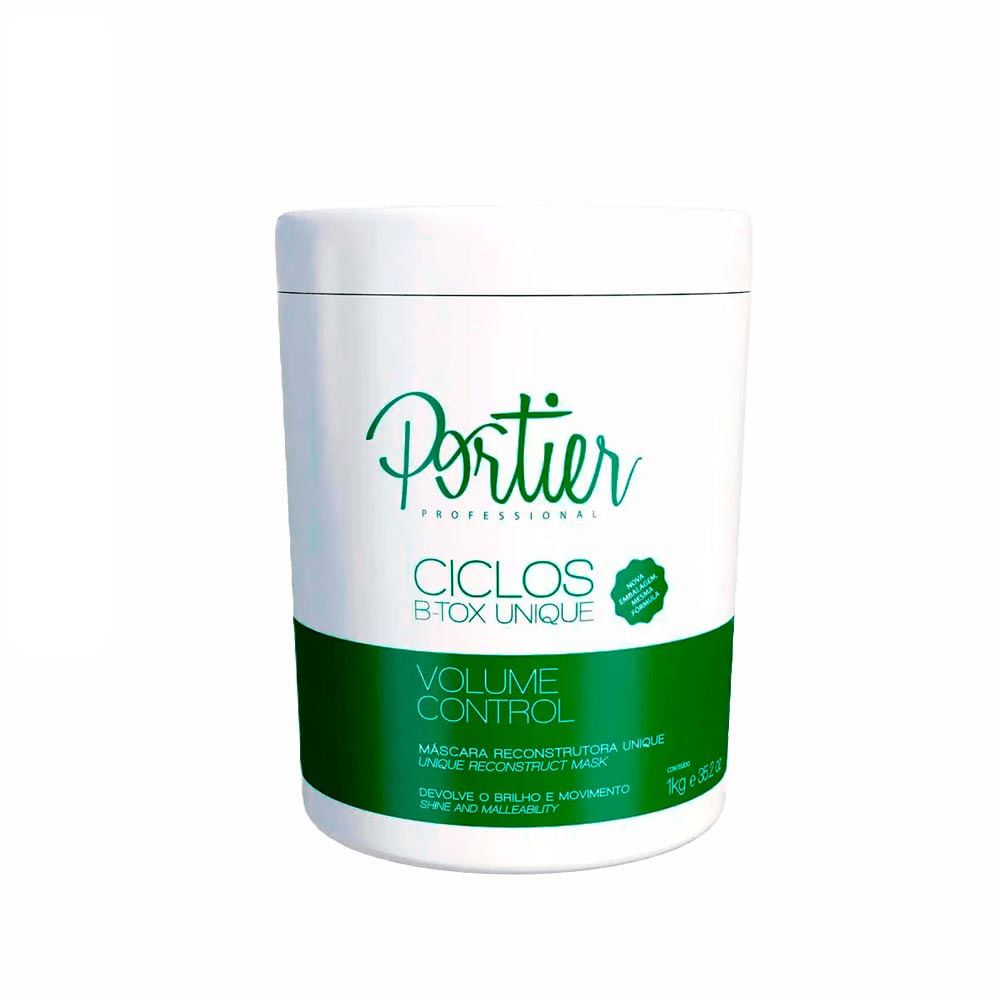 Máscara Capilar Reconstrutora Portier Ciclos B-Tox Unique 1000Ml
