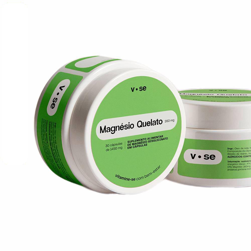 Magnésio Quelato Vitamine-se 30 Cápsulas