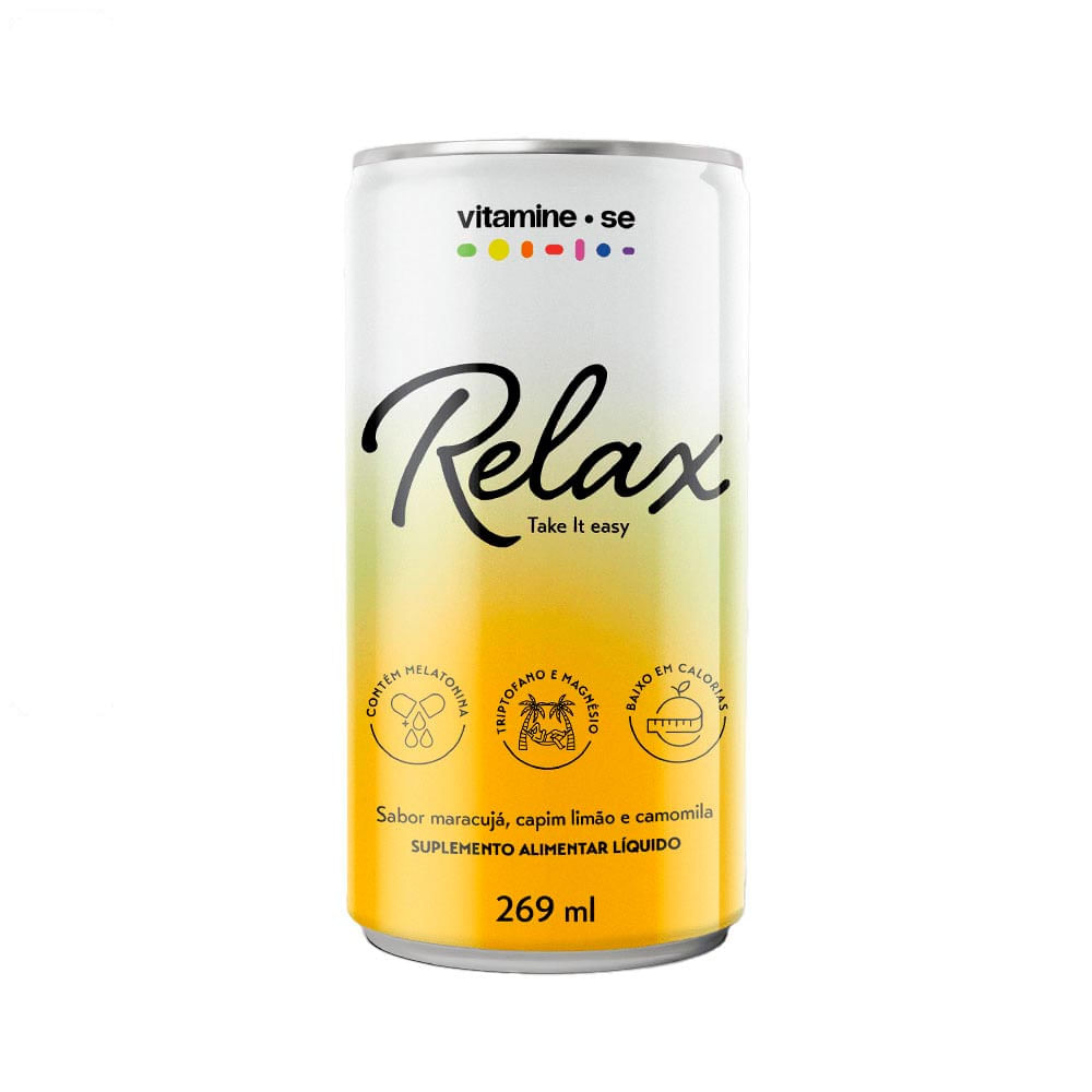 Bebida Funcional Relax sabor Maracujá, Capim Limão e Camomila Vitamine-se