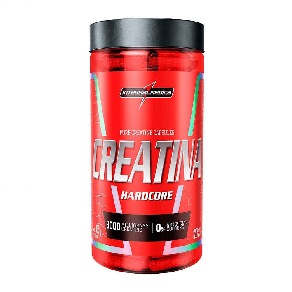 Suplemento Alimentar Creatina Hardcore Integralmédica 120 Caps