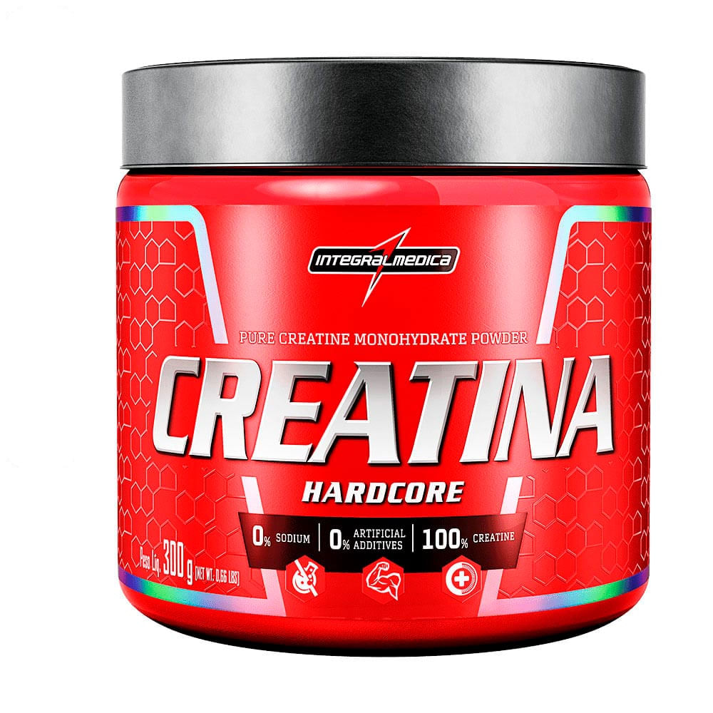 Suplemento Alimentar Creatina Hardcore Integralmédica 300g