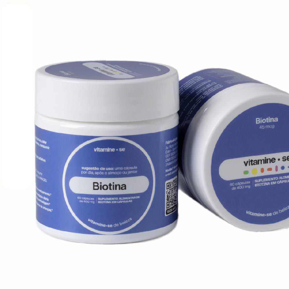 SUPLEMENTO ALIMENTAR VITAMINE-SE BIOTINA 45MG 60 CÁPSULAS