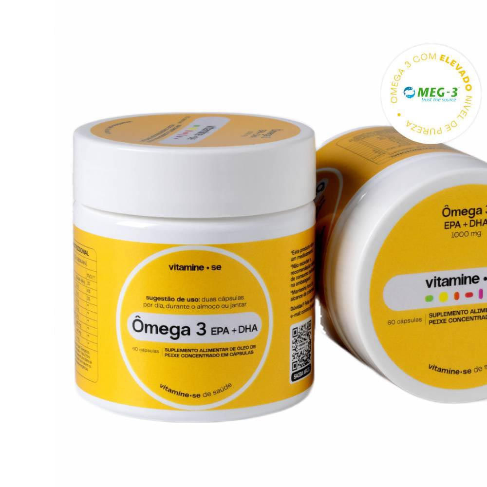 ÔMEGA 3 TG EPA + DHA VITAMINE-SE 1100MG 60 CÁPSULAS
