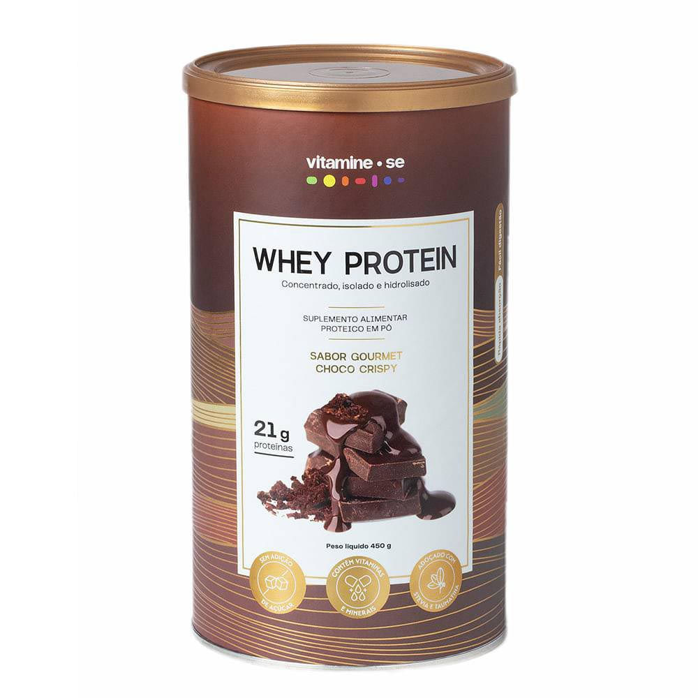 Whey Protein Gourmet Choco Crispy Vitamine-se 450g