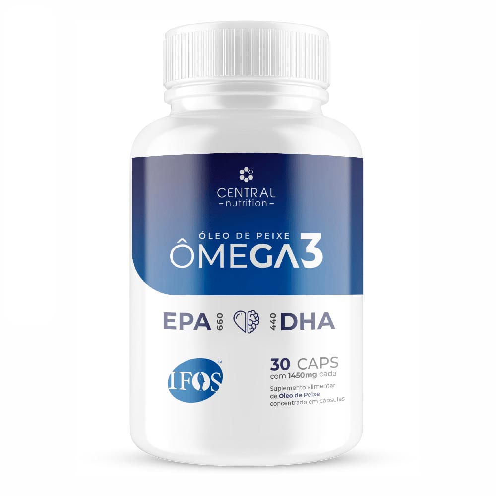 Ômega 3 IFOS Central Nutrition 660EPA 440DHA 30 Cápsulas de 1450mg
