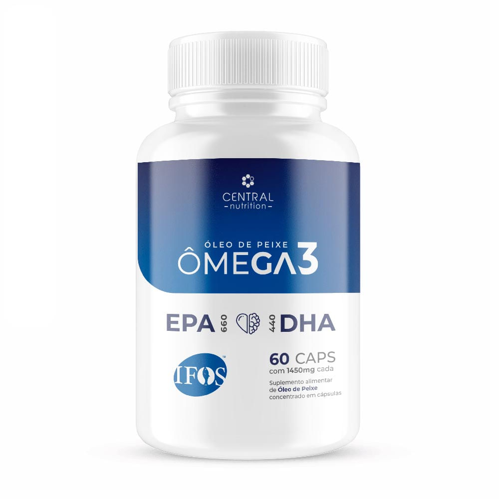 Ômega 3 IFOS Central Nutrition 660EPA 440DHA 60 Cápsulas de 1450mg