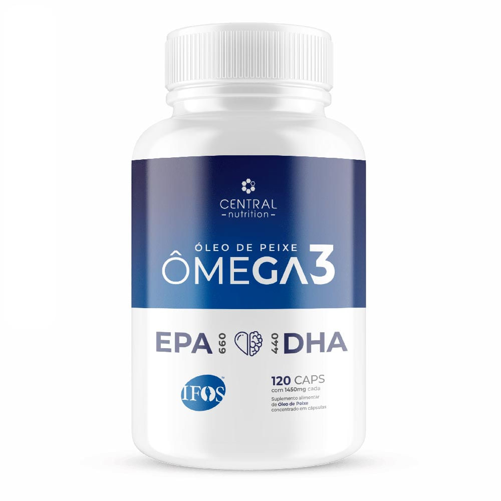 Ômega 3 IFOS Central Nutrition 660EPA 440DHA 120 Cápsulas de 1450mg