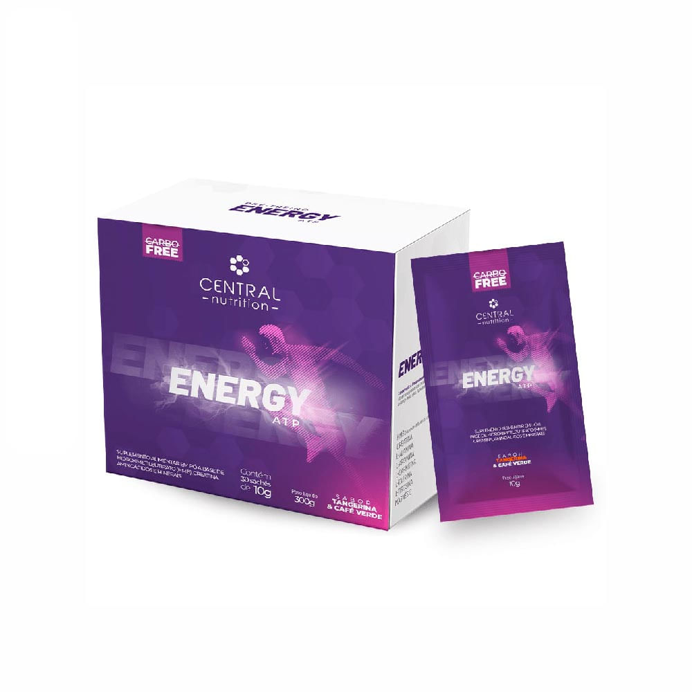 Energy Atp® Central Nutrition Tangerina 30 Sachês de 10g