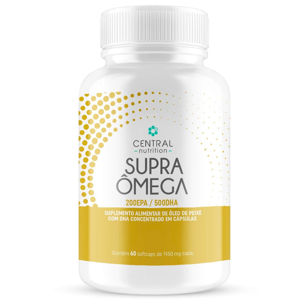 Supra Ômega Central Nutrition 200EPA 500DHA 60 Cápsulas de 1000mg