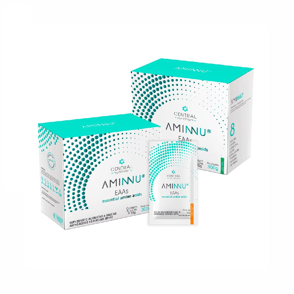 Kit 2 Caixas de Aminnu Tangerina 30 Sachês de 10g