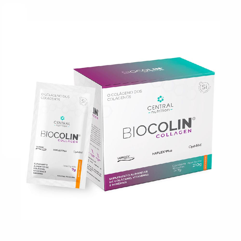 Biocolin Collagen Central Nutrition 30 Sachês De 7g