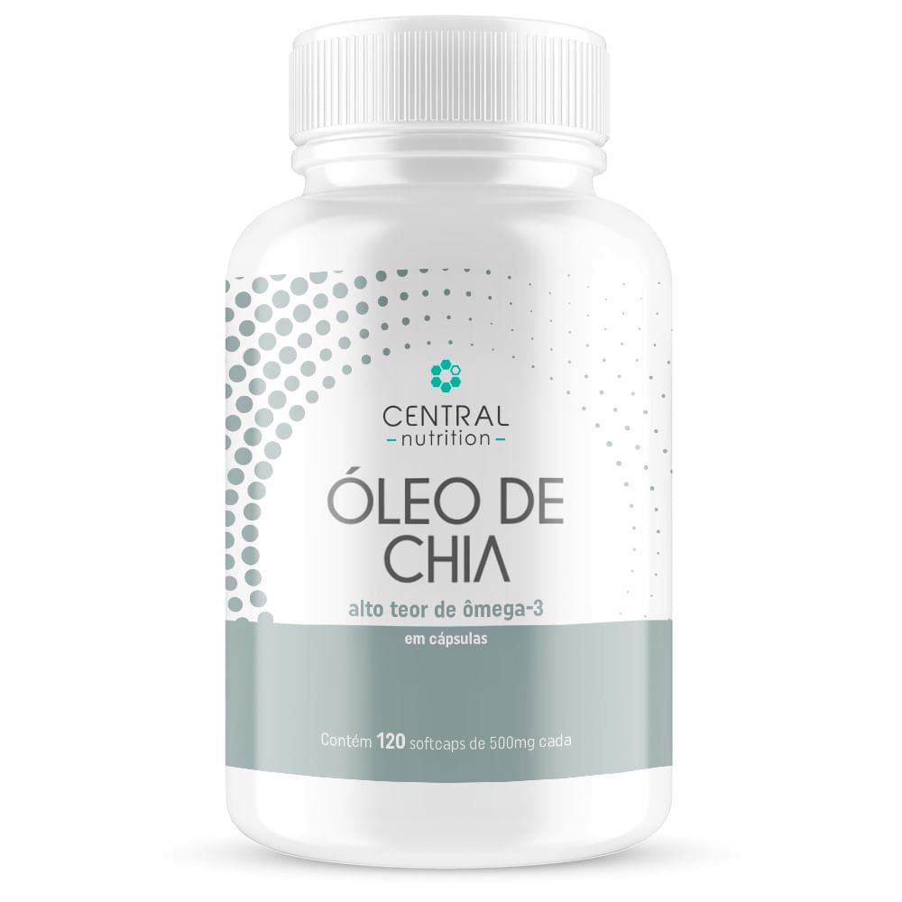 Óleo de Chia Central Nutrition 120 Cápsulas de 500 mg