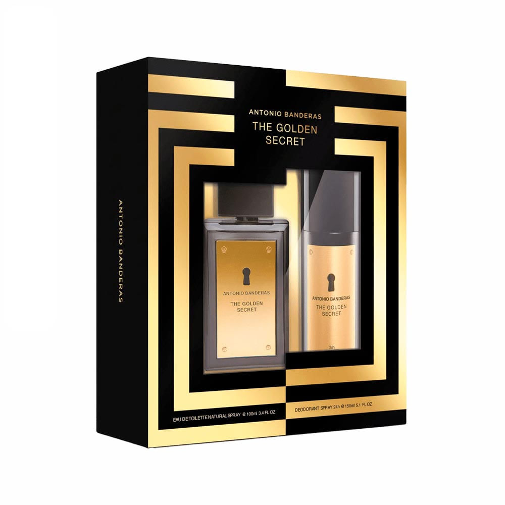 Antonio Banderas Kit The Golden Secret Eau de Toilette Perfume Masculino 100ml + Desodorante 150ml