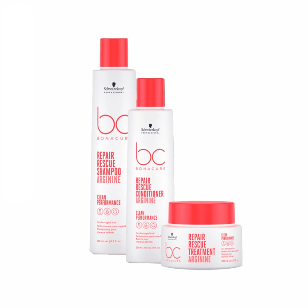Kit Schwarzkopf Bc Shampoo 250Ml + Condicionador 200Ml + Máscara 200Ml