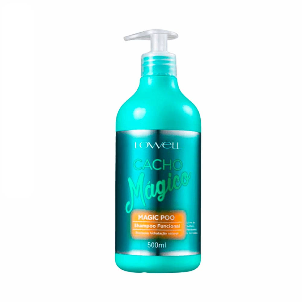 Shampoo Sem Sulfato Lowell Cacho Mágico Magic Poo 500Ml