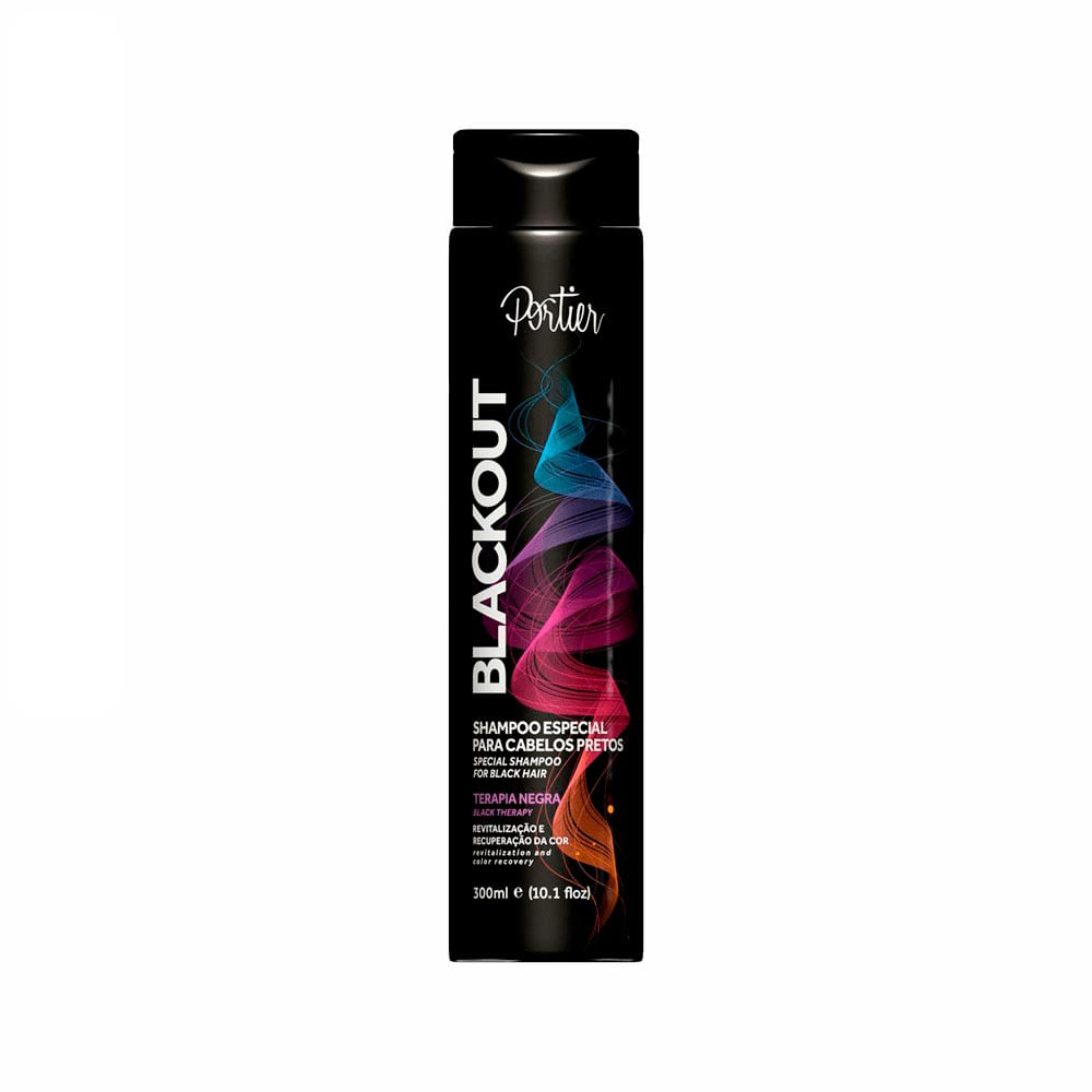 Shampoo Portier Blackout Para Cabelos Pretos 300Ml