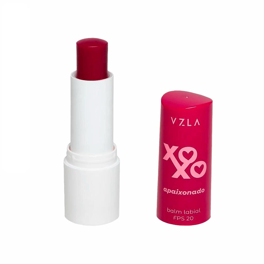 Hidratante Labial Vizzela Xoxo Apaixonado FPS 20 Lip Balm 4g