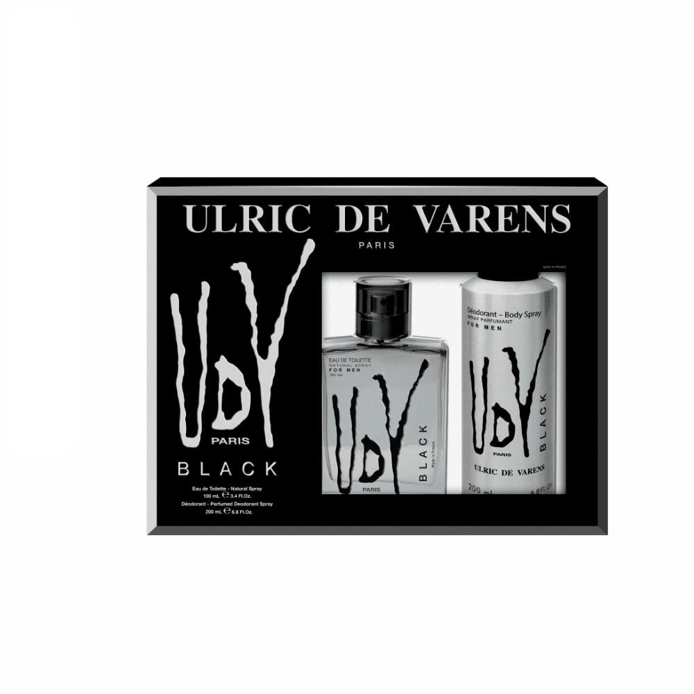 Ulric De Varens Kit Udv Black Eau De Toilette 100ml + Desodorante 200ml