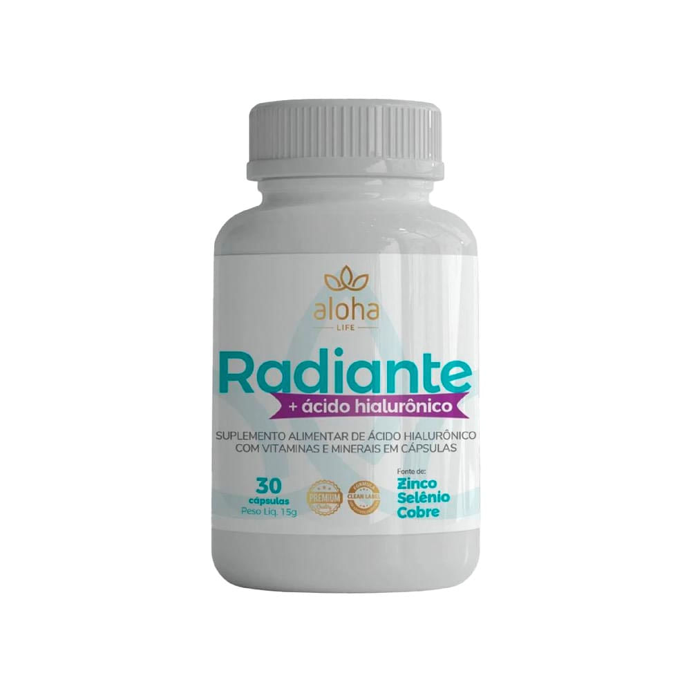 Radiante Ácido Hialurônico Aloha 30 Cápsulas