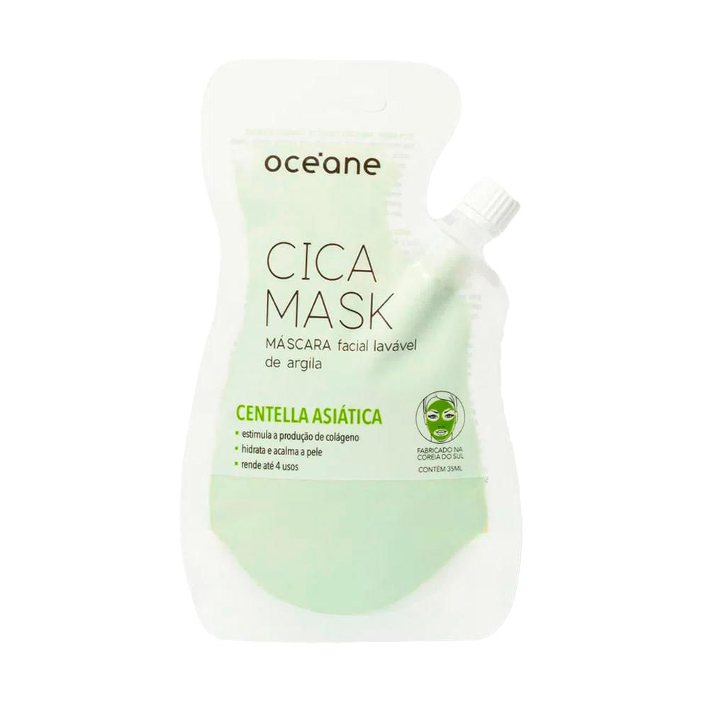 Máscara Facial de Argila com Centella Asiática Cica Mask Oceane 35ml