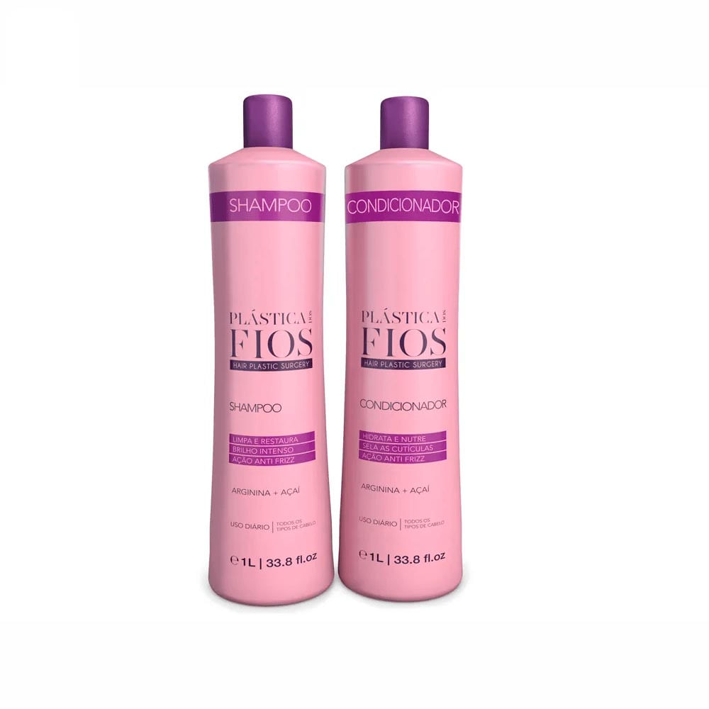 Kit Cadiveu Profissional Plástica dos Fios Shampoo + Condicionador 1000ml