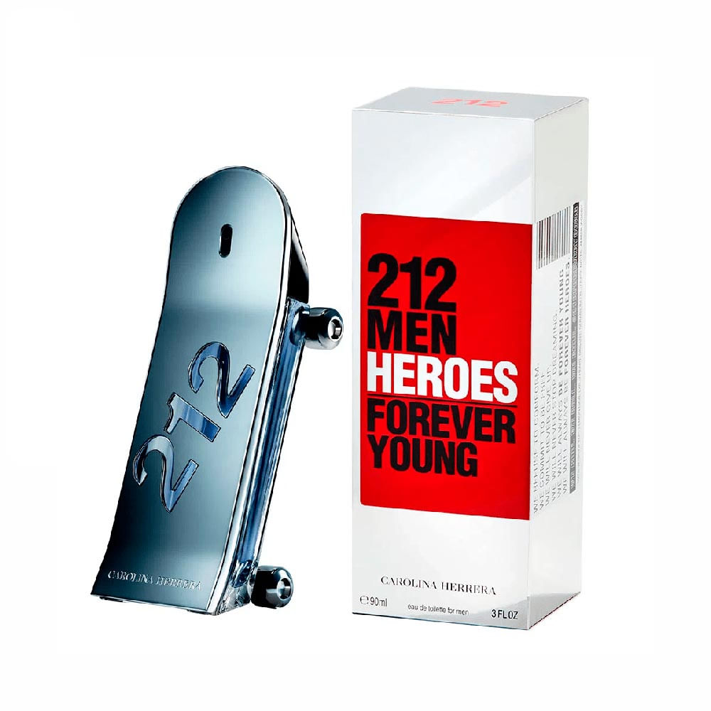 212 Heroes Carolina Herrera Eau de Toilette Perfume Masculino 90 ml