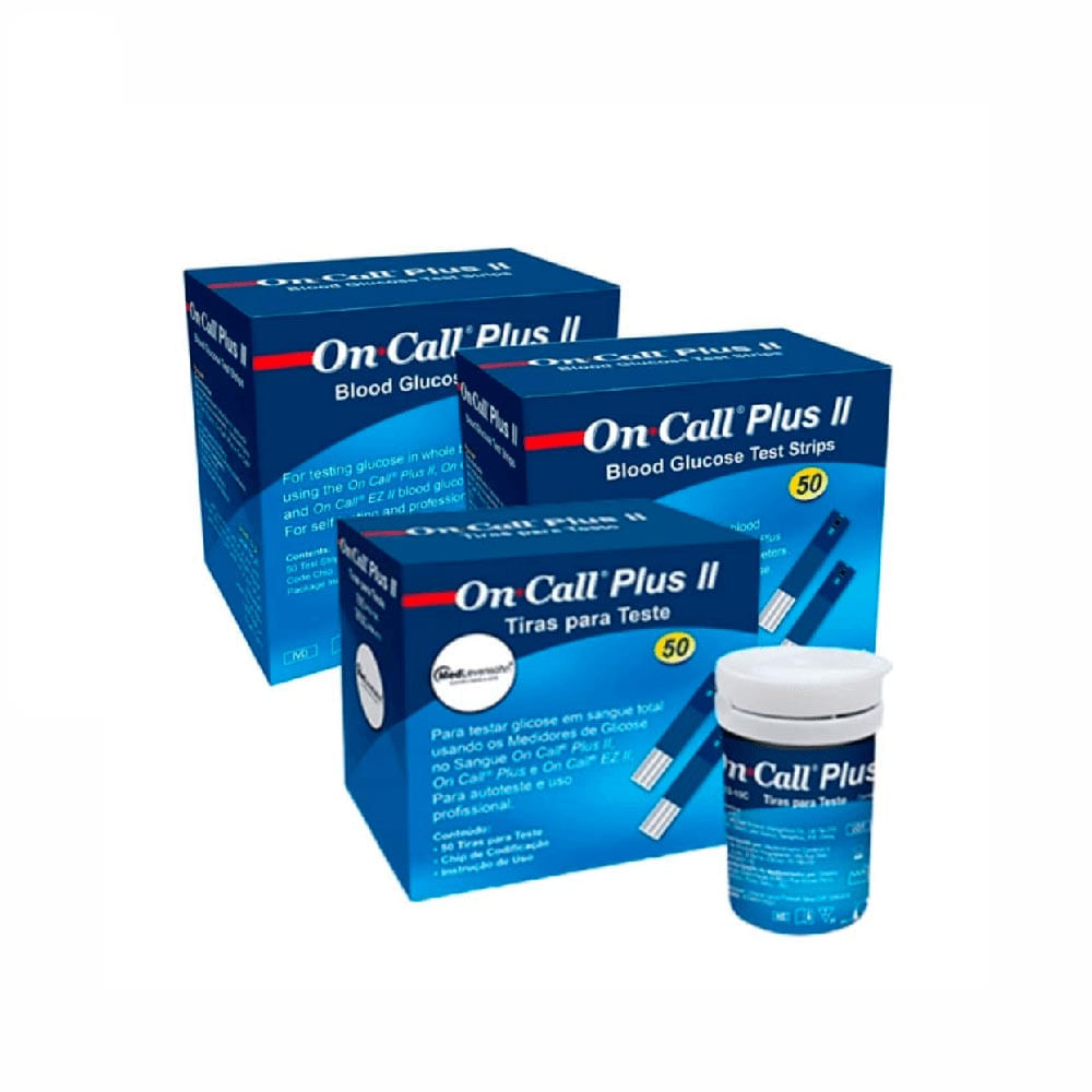150 Tiras De Glicose On Call Plus Ii