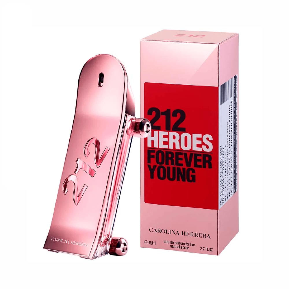 212 Heroes For Her Carolina Herrera Eau de Parfum Perfume Feminino 80 ml