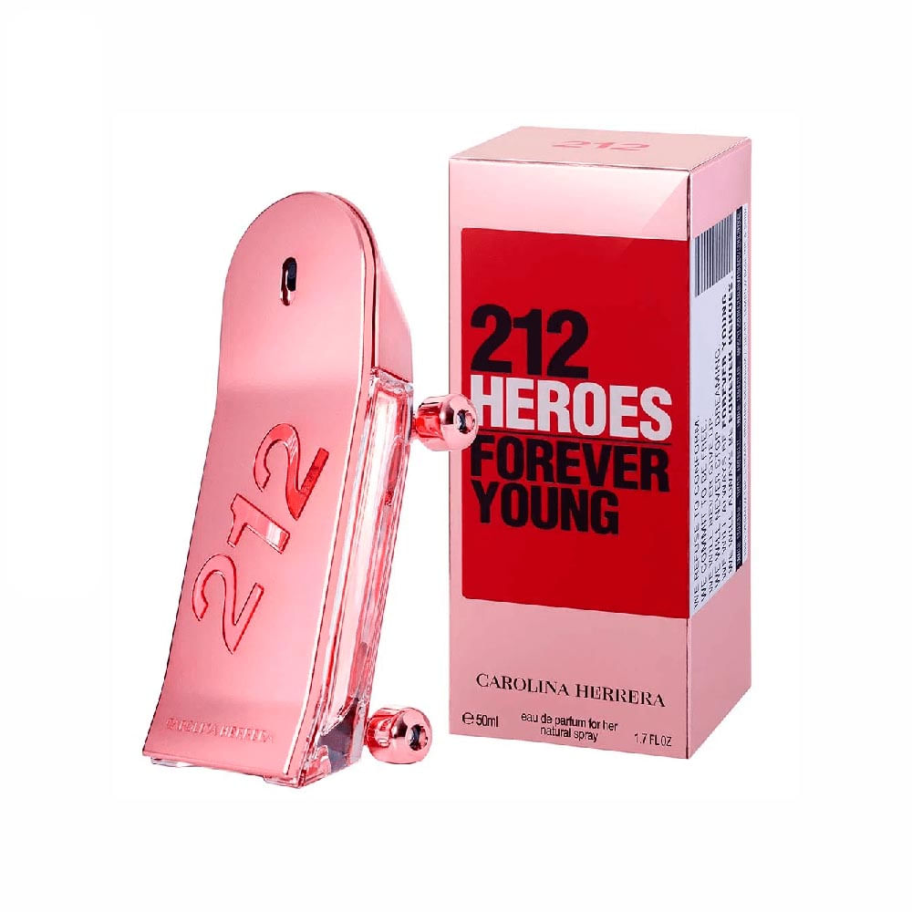 212 Heroes For Her Carolina Herrera Eau de Parfum Perfume Feminino 50 ml