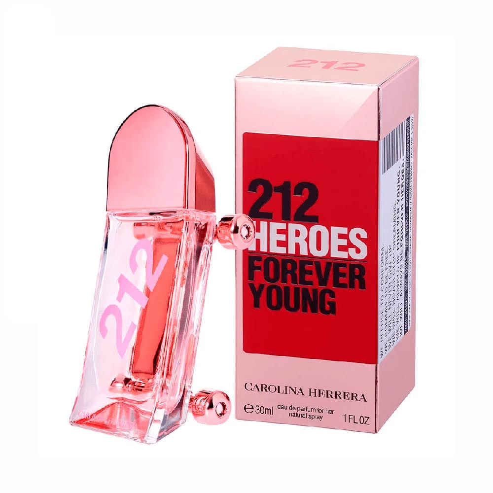 212 Heroes For Her Carolina Herrera Eau de Parfum Perfume Feminino 30 ml