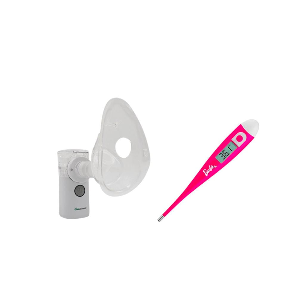 Nebulizador Ultrassônico MedLevensohn + Termômetro Digital Barbie
