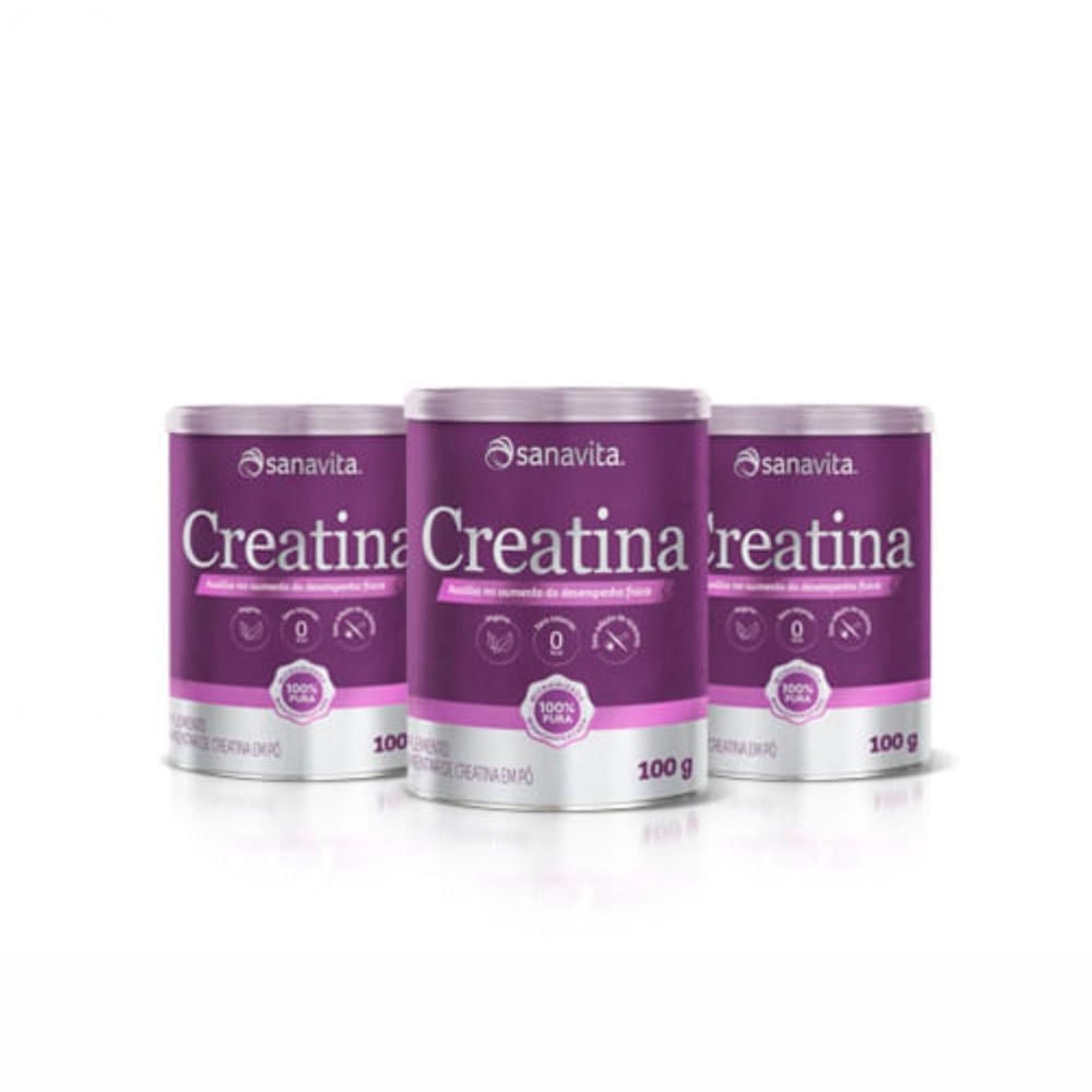 Combo Creatina Sanavita 3 Un. de 100g