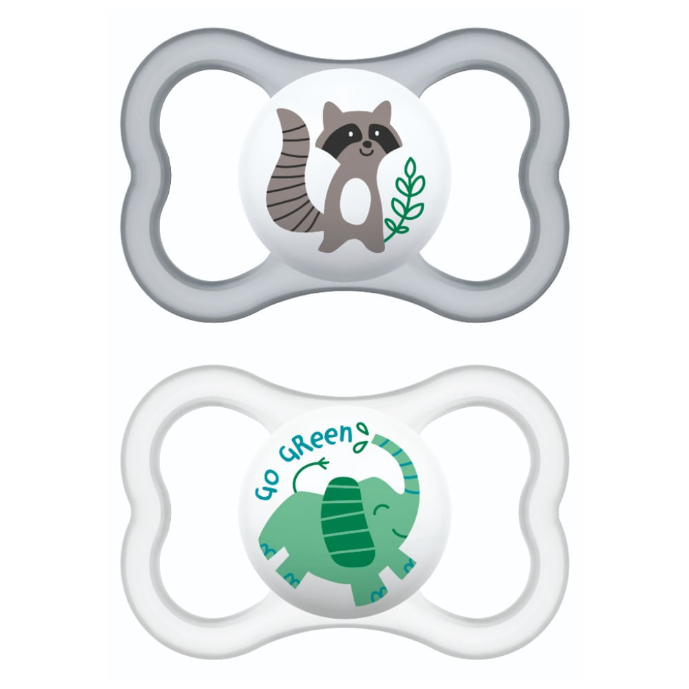 Kit 2 Chupetas Air Bico De Silicone 6m+ Neutra Mam