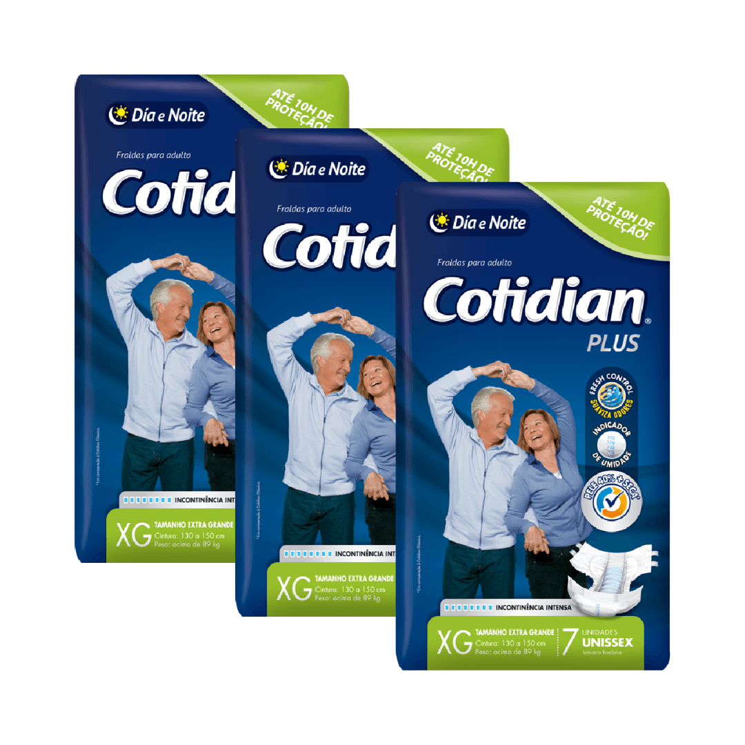 Fralda Adulto Cotidian Plus Xg Com 21 Unidades