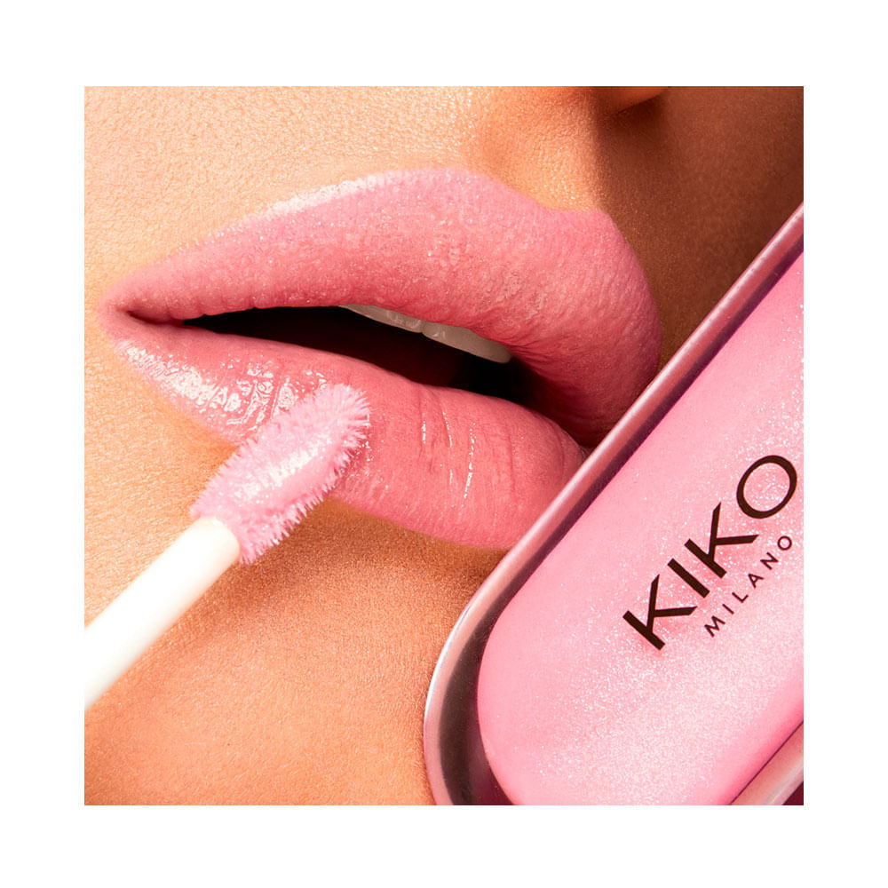 Batom Liquido Kiko Lip Gloss 3D Hydra Cor 06 Candy Rose