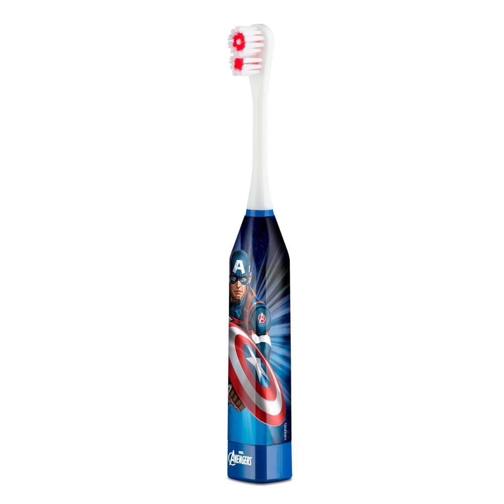 Escova Dental Elétrica Infantil Kids Health Pro Capitão América Marvel Multi Saúde HC089