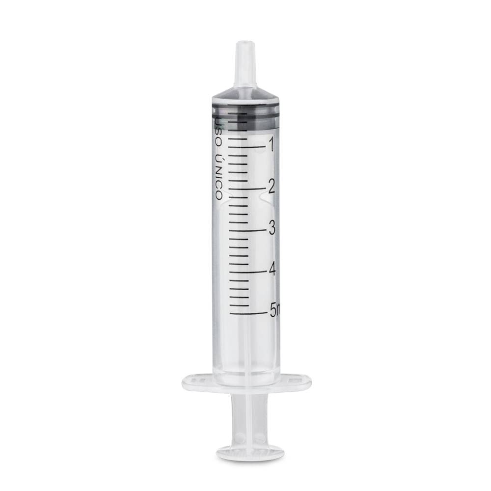 Seringa Luer Lock 5ml sem Agulha CX com 100 Unidades Multi Saúde HC449