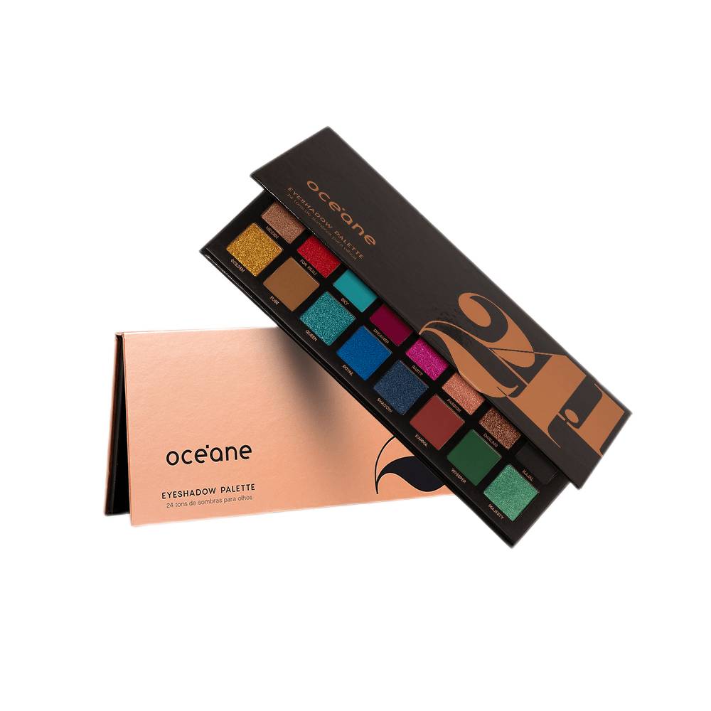 Kit Océane Paleta De Sombras 24.1 Cores + Paleta De Sombras 24 Cores
